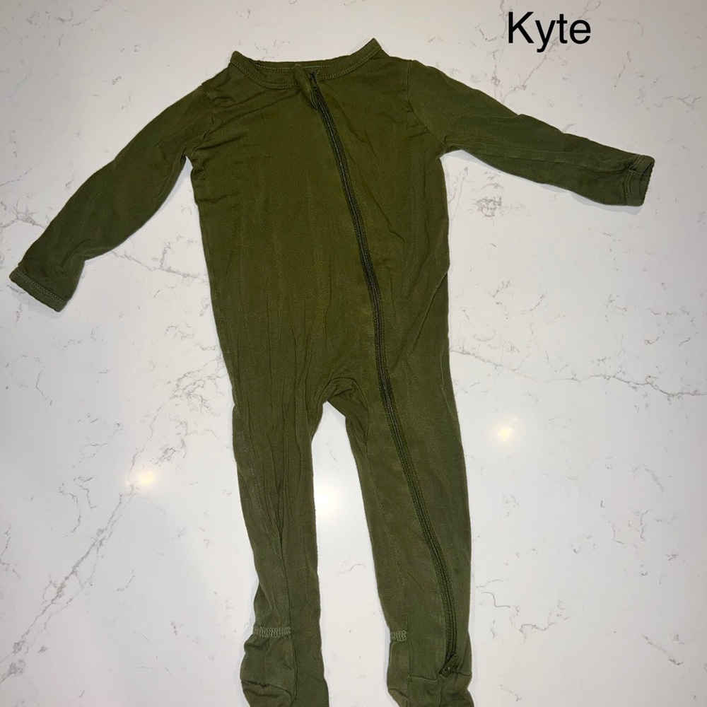 Kyte Olive Green Baby jammie